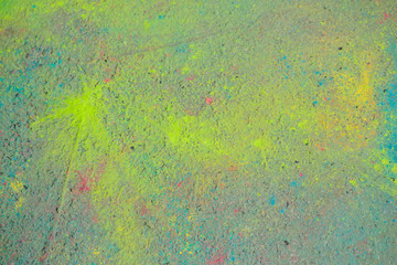 Background of colorful Holi powder 