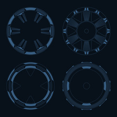 Sci fi target vector pack