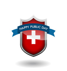 Obraz premium Republic day of Switzerland