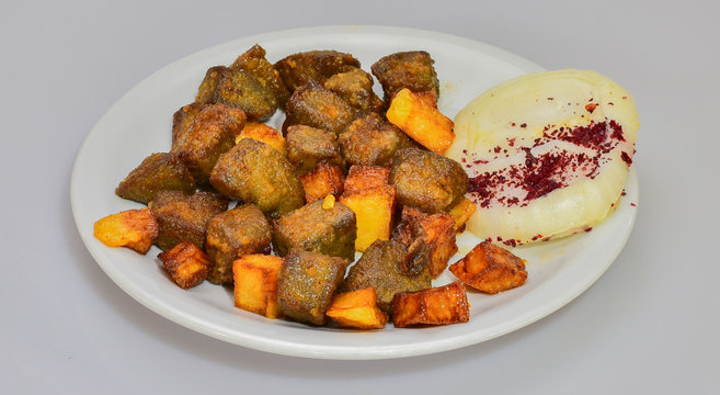 arnavut ciğeri tabak