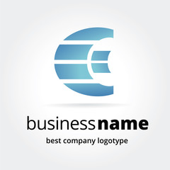 Abstract logotype concept isolated on white background. Stocks