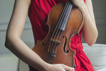 Cradled Violin