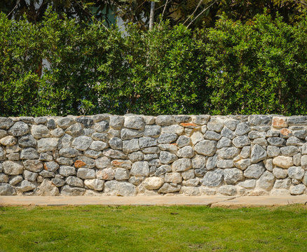 Decorative Fence Real Stone Wall Surface