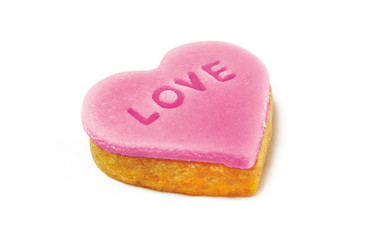 Pink cookie-heart