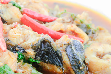 Spicy Fried Stir Catfish