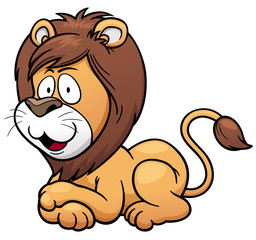 Fototapeta premium Vector illustration of Lion cartoon