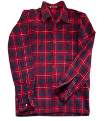man's wear, red checkered long sleeve shirt mountain grunge style