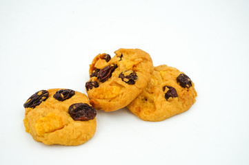 Raisin and cornflake cookies