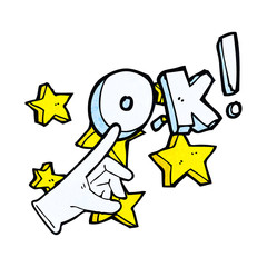 cartoon ok symbol