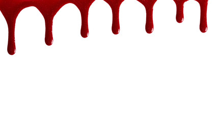 Blots of red nail polish