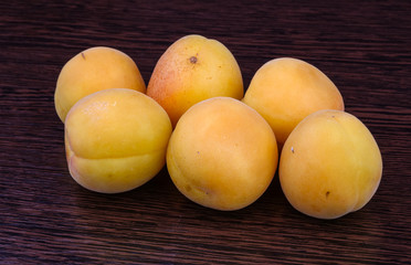 Fresh bright apricots