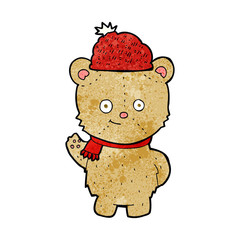 cartoon bear in hat