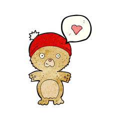 cartoon bear in hat