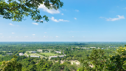 landscape view from Khao ito mountain (Pha Hin Son viewpoint). P