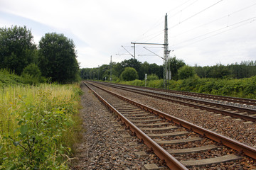 Fototapeta na wymiar rail railroad gleis schiene