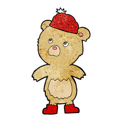 cartoon bear in hat