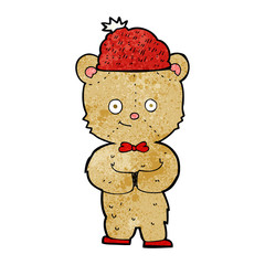 cartoon bear in hat
