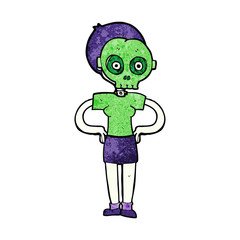 cartoon woman wearing mask
