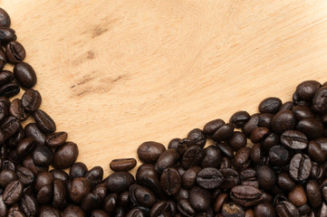 Coffee Beans with filter effect retro vintage style