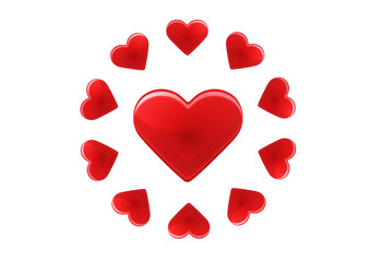 Red Hearts
