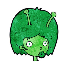cartoon alien girl