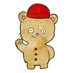 cartoon bear in hat