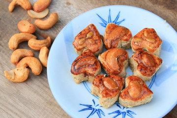 grains cookies and cashew nut