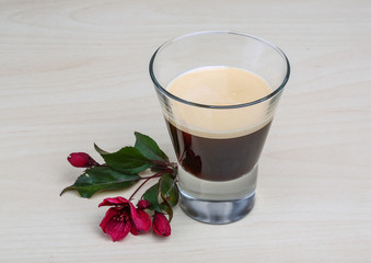 Espresso served flower