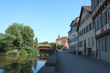 Roter Steg in Schwäbisch Hall