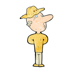 cartoon man in hat