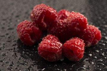 Heap of raspberry