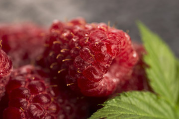Heap of raspberry