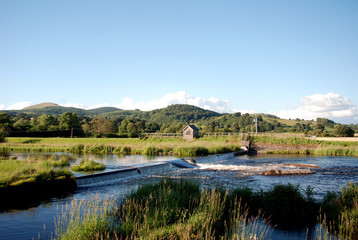River Tryweryn at Bala in Snowdonia, North Wales.