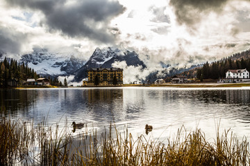 Fototapeta premium Misurina lake in the dolomiti