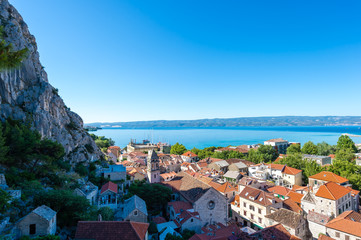 Omis -old town in Dalmatia, Croatia.