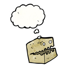 cardboard box monster cartoon