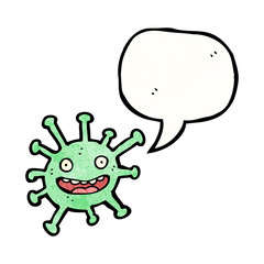 funny cartoon germ