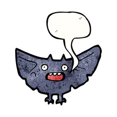 spooky halloween bat cartoon