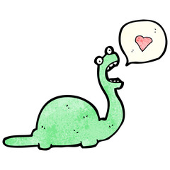 cartoon friendly dinosaur