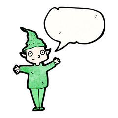 cartoon christmas elf