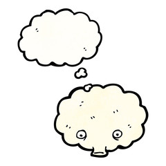 white cloud cartoon character