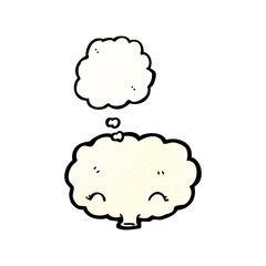 white cloud cartoon character