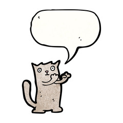 cute little cat cartoon