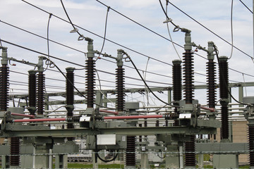 high voltage transformer station energy