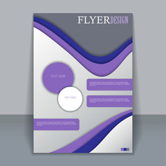 Naklejka premium Vector vertical flyer template for design 