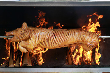 Spanferkel am Spiess © W. D. Summers