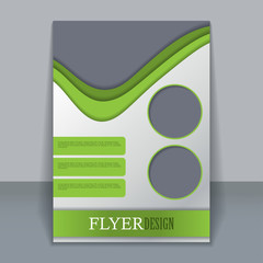 Vector flyer template for design 