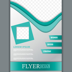 Vector flyer template for design 