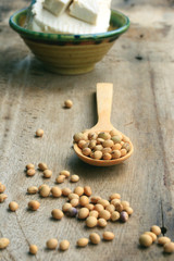 Soybeans and tofu
