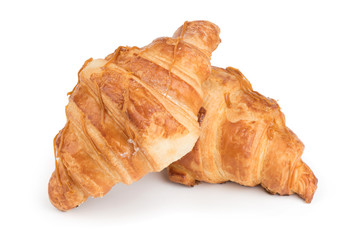 croissant over white background